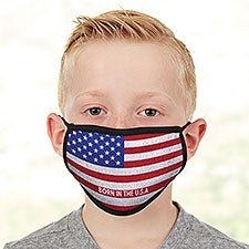 American Flag Personalized Kids Face Mask - 28655