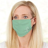 Ladies Solid Monogram Personalized Deluxe Face Mask with Filter - 28657