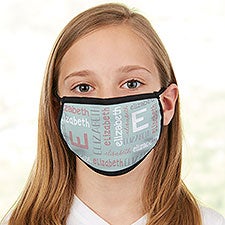 Youthful Name For Girls Personalized Kids Face Mask - 28688