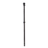 Black Metal Extendable House Flag Pole - 28695