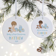 Precious Moments Our Favorite Gift Personalized Baby Boy Ornaments - 28698