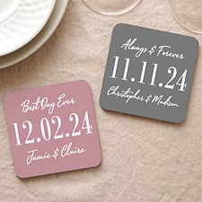 The Big Day Personalized Wedding Coaster Favors - 28702