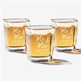 Stamped Elegance Wedding Favor Personalized Shot Glass - 28705
