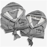 Wifey & Hubby Personalized Sweatshirt Robe - 28708