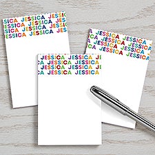 Vibrant Name Personalized Mini Notepads - Set of 3 - 28761