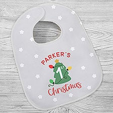 First Christmas Personalized Baby Bibs - 28789