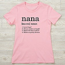 Definition of Grandma Personalized Womens Shirts - 28851