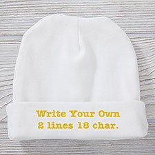 Write Your Own Personalized Baby Hat - 28954