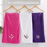Playful Name Embroidered Women's Towel Wraps - 28988