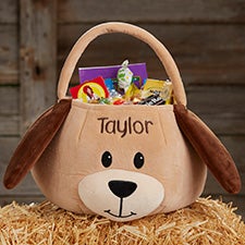 Puppy Dog Personalized Plush Halloween Trick or Treat Bag - 29010