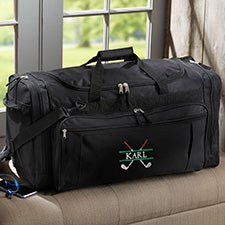 Crossed Clubs Embroidered Golf Duffel Bag - 29016