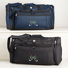 Crossed Clubs Embroidered Golf Duffel Bag - 29016