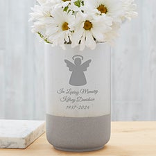 Choose Your Icon Personalized Memorial Cement Vase - 29071