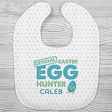 Easter Egg Hunter Personalized Baby Bibs - 29191