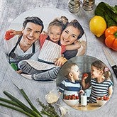 Personalized Photo Round Glass Cutting Boards - 29253