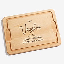 Classic Elegance Family Personalized Maple Cutting Boards - 29268