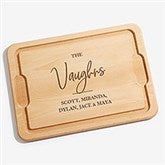 Classic Elegance Family Personalized Maple Cutting Boards - 29268