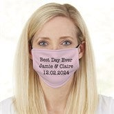 Wedding Expressions Personalized Adult Deluxe Face Mask with Filter - 29278
