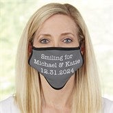 Wedding Expressions Personalized Adult Face Mask - 29279