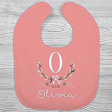 Girly Chic Personalized Baby Bibs - 29347