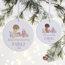 Precious Moments Our Favorite Gift Personalized Baby Girl Ornaments - 29424