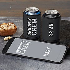 Grooms Crew Personalized Groomsman Wedding Can & Bottle Wrap - 29482