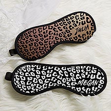 Leopard Print Personalized Sleep Mask - 29517