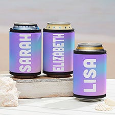 Iridescent Name Personalized Can & Bottle Wrap - 29520