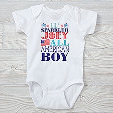 Red, White and Blue Personalized Baby Clothing - 29540
