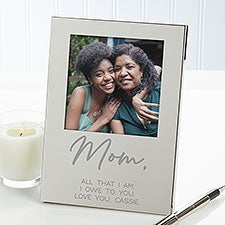 Message To Her Personalized Silver Picture Frame - 29599