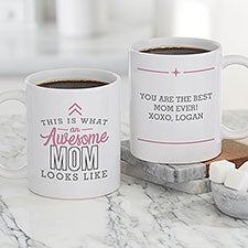 This Is What an Awesome Mom Looks Like Personalized Coffee Mugs - 29612