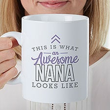 This is What an Awesome Grandma Looks Like Personalized Oversized Coffee Mug - 29624