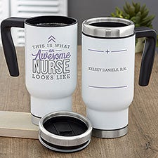 This is What an Awesome Nurse Looks Like Personalized Commuter Travel Mug - 29634