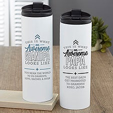 This is What an Awesome Grandpa Looks Like Personalized Travel Tumbler - 29637