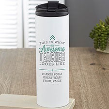 This is What an Awesome Teacher Looks Like Personalized Travel Tumbler - 29639