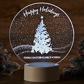 Christmas Snowscape Personalized LED Sign - 29656