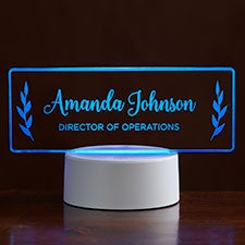 Professional Laurels Personalized LED Nameplate - 29666