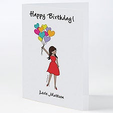Birthday Balloons philoSophies Personalized Birthday Cards - 29765