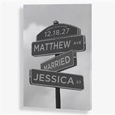 Personalized Street Sign Art Canvas Prints - Wedding Signs - 29795