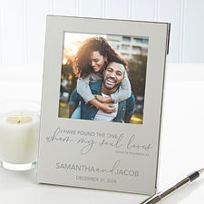 I Have Found The One Wedding Engraved Photo Frame - 29803