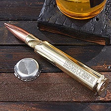 Get Blitzed. Engraved Bullet Beer Bottle Opener - 29865