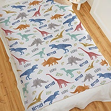 Dinosaur World Personalized Blankets for Kids - 29868