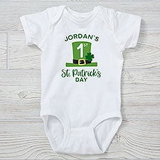 First St. Patricks Day Personalized Baby Clothing - 29884