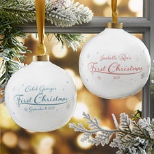 Babys First Christmas Personalized Ball Ornament - 29922