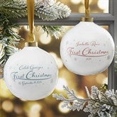 Baby's First Christmas Personalized Ball Ornament - 29922