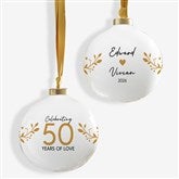 Years Of Love Personalized Anniversary Ball Ornaments - 29928