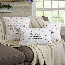Floral Mom Personalized Throw Pillows by philoSophies - 29936