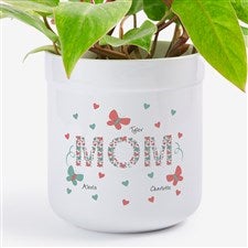 Floral Mom Personalized Outdoor Flower Pot by philoSophies - 29947