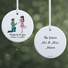 Couple Engagement philoSophies Personalized Ornaments - 29951