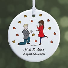 Fall Engagement philoSophies Personalized Ornaments - 29955